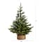 3ft. Artificial Balsam Fir Christmas Tree with Pine Cones in Jute Wire Planter